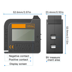 Mini Digital Display Battery Tester Power Detector Measurement Tool