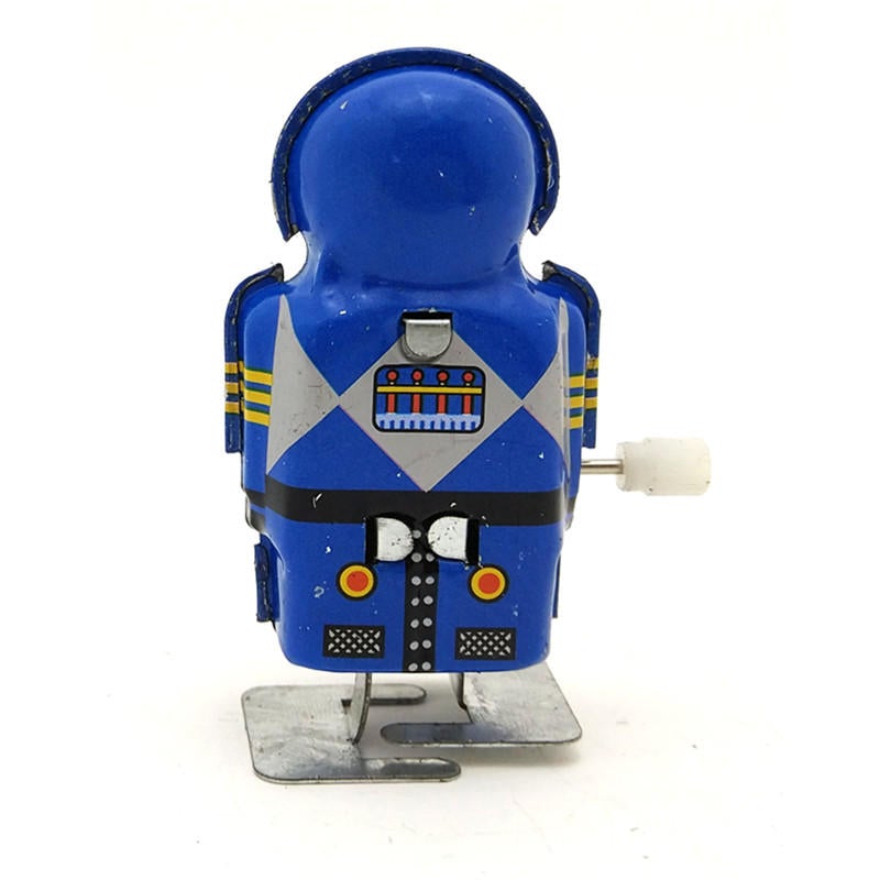 Classics Vintage Clockwork Wind Up Magic Boy Robot Reminiscence Children Kids Tin Toys