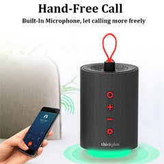 Wireless bluetooth Speaker 5W HIFI Stereo Super Bass Subwoofer TF Card Luminous Portable Mini Loudspeaker with Mic