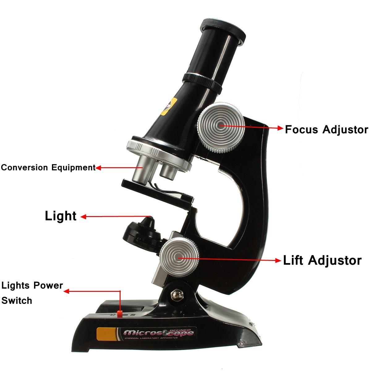 Scientific Eductional Experiment Microscope Set Optical Supplies Science Lab Toy