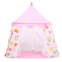 Kid Princess Castle Tent Portable Folding Children's Tents Baby Outdoors Play House for Infant Indoors Room Toddler Game Tent