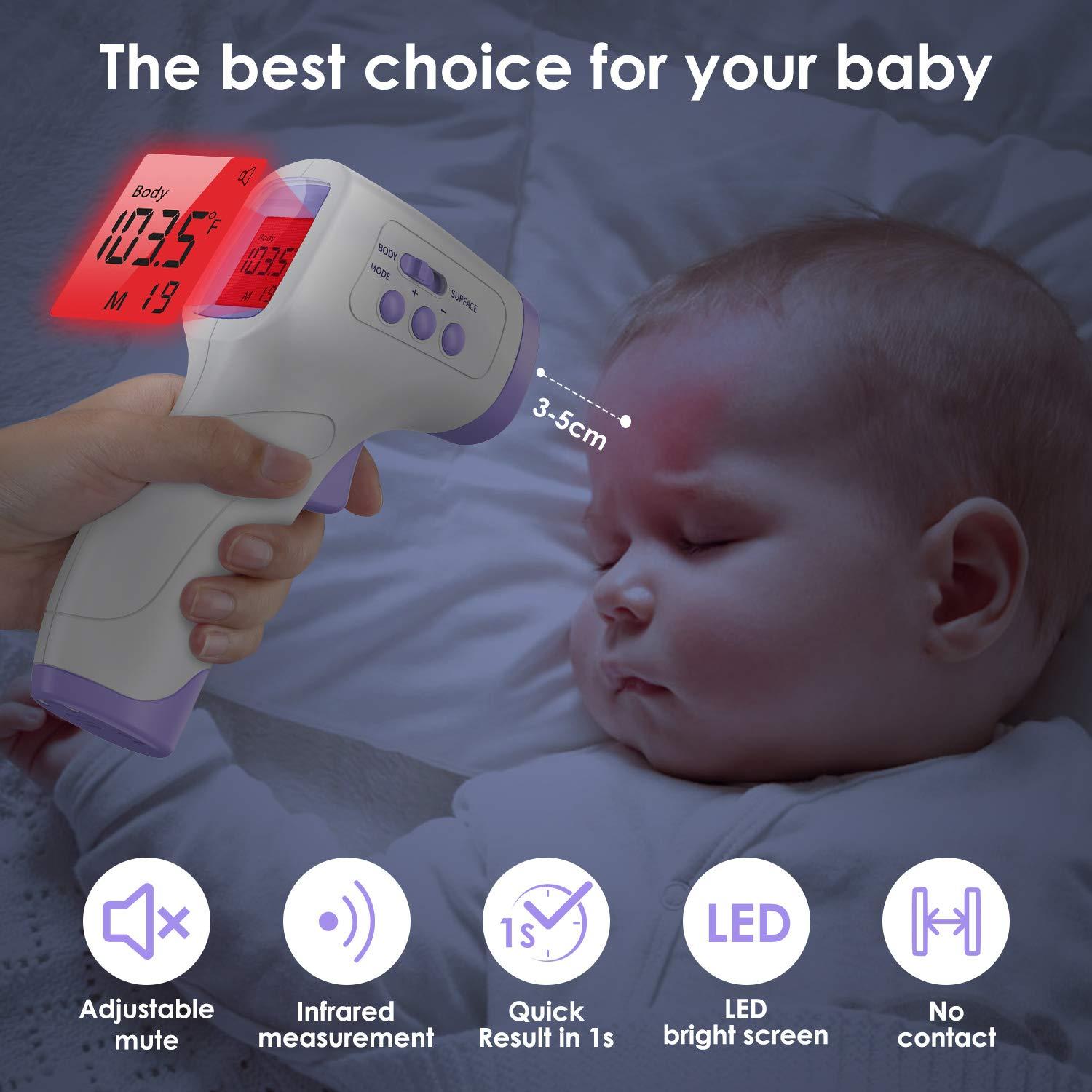 Non-contact Infrared Forehead Thermometer Body Temperature