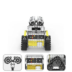 728PCS 2.4GHz 10 Channel RC Robot Building Blocks DIY Stainless Steel Toy Assembly Kits