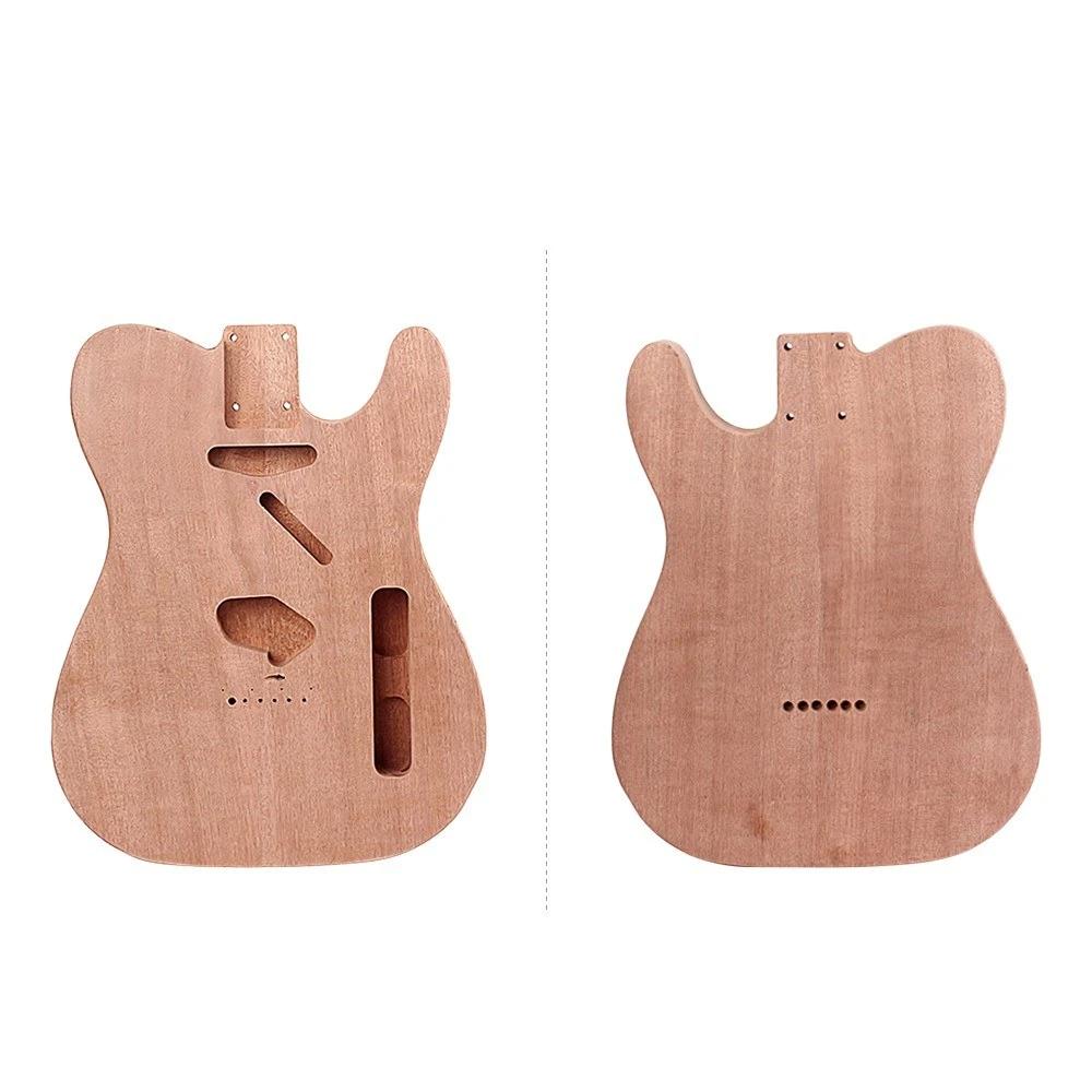 Electric Guitar Body Solid Wood DIY Accessory Natural Color