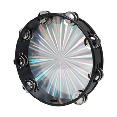 10 Inch Laser Double Row Hand Tambourine Orff Instruments for Children Educational Toys