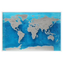 Travel World Scratch Map Ocean Scratch Off Foil Layer Coating World Deluxe Scratch Map 59.4x82.5CM