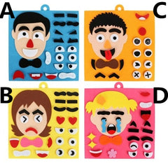 Parents and Kids Emoticon DIY Assembling Hangable Puzzles Children Recognition Training Educational Toys