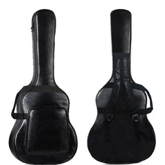 40/41 Inch Acoustic Guitar Bag Waterproof PU Leather Guitar Backpack