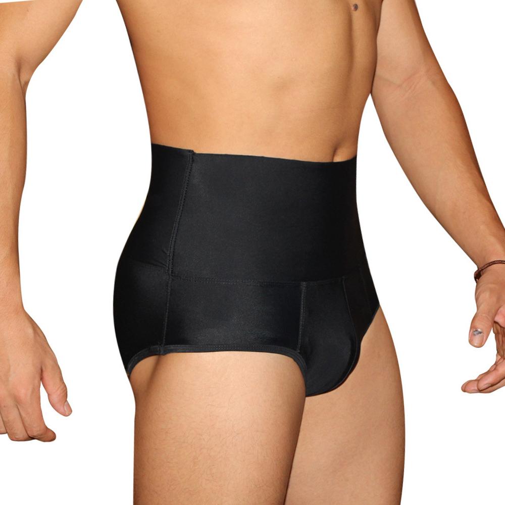 Men Body Sculpting Hips Lifting Fitness High Waist Underwear