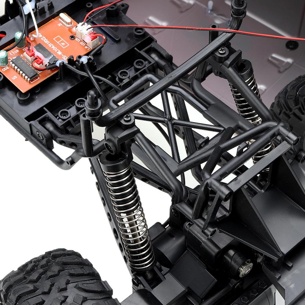 1/10 2.4G 4X4 Crawler RC Car Desert Mountain Rock Vehicle Models With Two Motors LED Head Light 7.4V 1200mAH