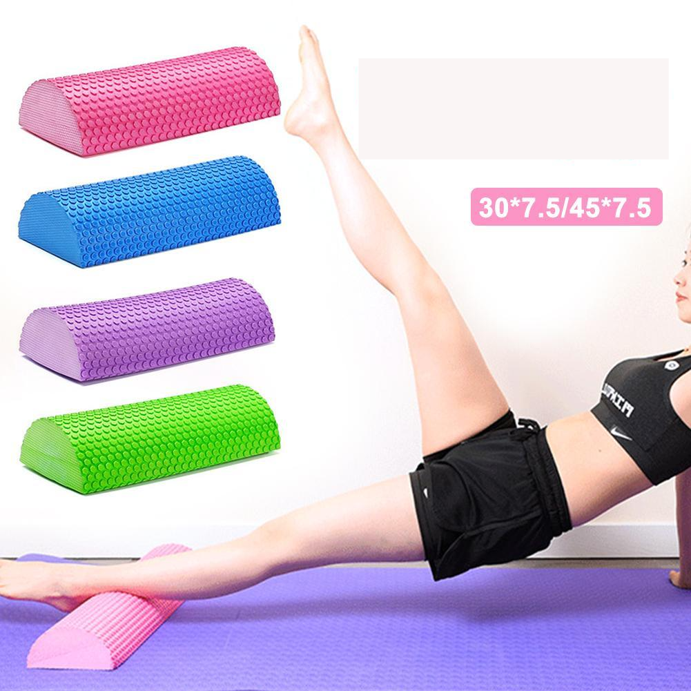 Semicircular Massage Foam Shaft Yoga Pilates Fitness Equipment Floating Balance Pad Indoor Exercise
