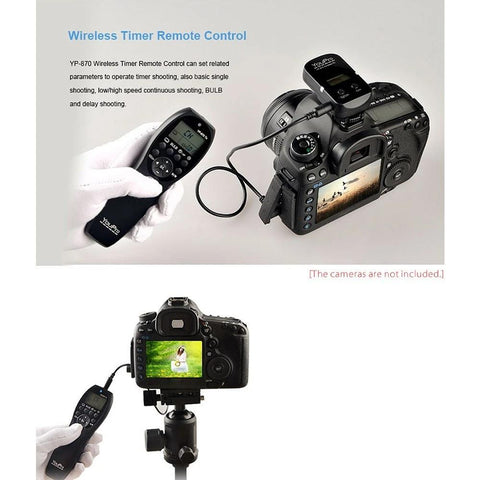 2.4G Wireless Remote Control LCD Timer Shutter Release Transmitter Receiver 32 Channels