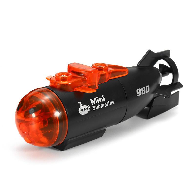 Mini Micro Radio Remote Control RC Submarine Ship Boat With LED Light Toy Gift