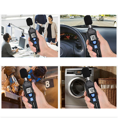 30~130dB Meter Noise Detector Measuring Instrument Mini Audio Sound Level Decibel Monitor Indicator