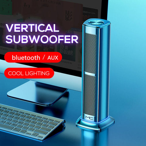 Soundbar blutooth 5.0 Speaker Vertical Subwoofer Stereo Bass Soundbar Handsfree for Phone Laptop TV Computer