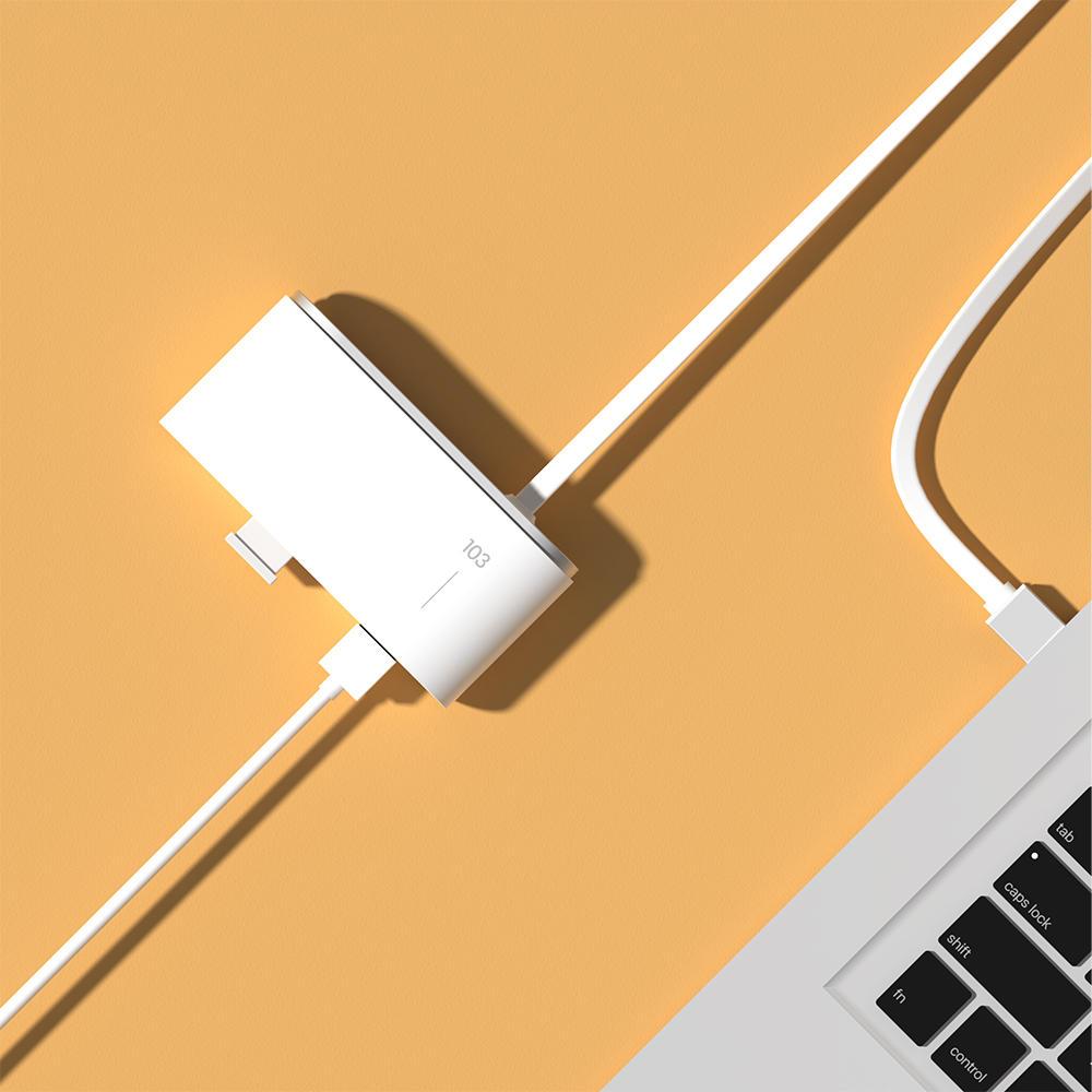 4 Port USB Docking Dock Fast Charging Micro USB Type C HUB Splitter Adapter For Mi8 Mi9 iPad MacBook