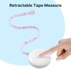 1.5M/60In Tape Retractable Body Measuring Ruler Double Sided Metric Imperial Meter