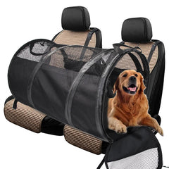 Dog Carriers Rear Back Pet Car Seat Cover Mats Hammock Protector With Safety Belt Transportin Perro