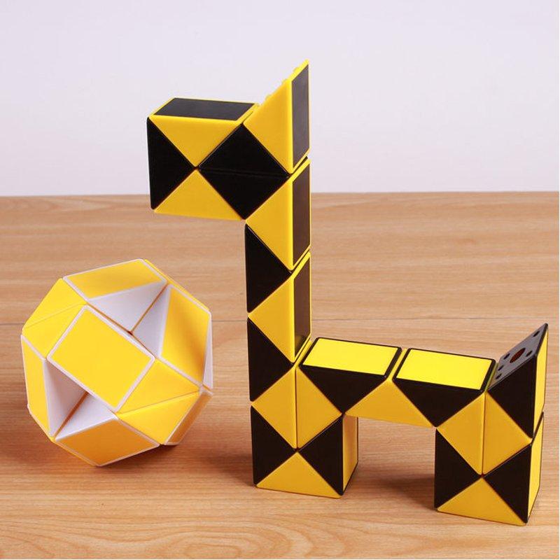 Original Speed Magic Cube Snake Puzzle Ruler Twist 24 Blocks Educational Funny Toys For Children