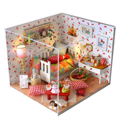 Autumn Fruit House DIY With Cover Light Gift Collection Decor Toy