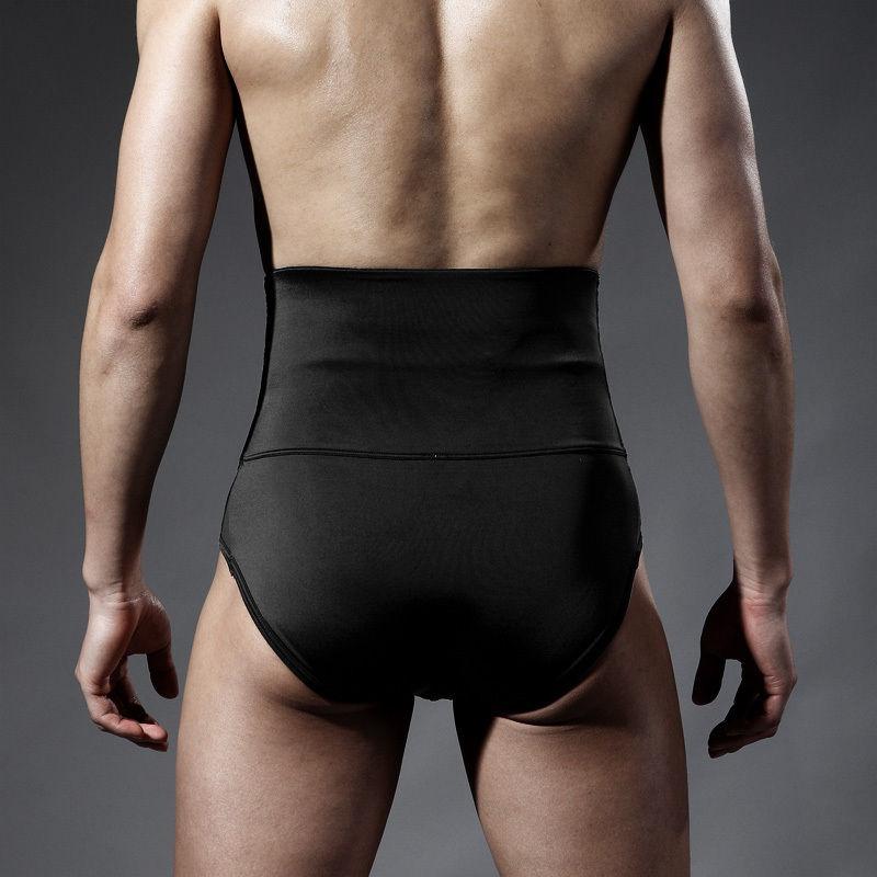Men Body Sculpting Hips Lifting Fitness High Waist Underwear