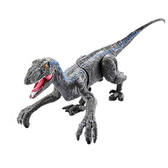 2.4G 5 Channel Remote Control Raptor Velociraptor Dinosaur Model with Sound and Light Toys Childrens Gifts