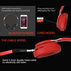 Wireless Headphone Foldable Headset 20H Playtime bluetooth Earphone Over Ear Stereo Built-in Mic