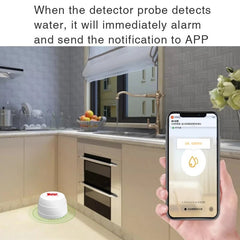 Wifi Water Detector Leakage Sensor Flooding Alarm Sensor APP Remote Control