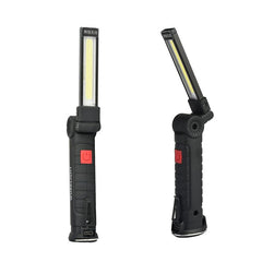 360Degree Rotation USB Rechargeable COB+LED Emergency Worklight with Magnetic Tail