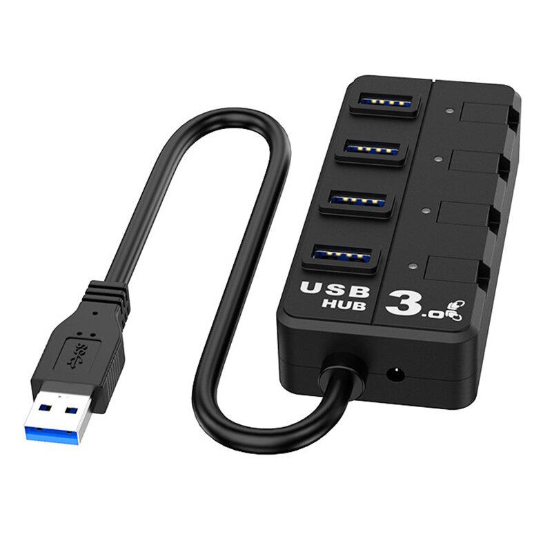 4-In-1 USB 3.0 HUB Adapter 4*USB 3.0 High-speed Extenders 4-Port Independent Switch USB3.0 HUB For Laptop MacBook Pro