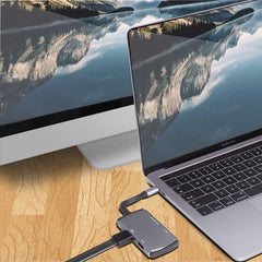 USB-C Hub Docking Station Adapter with 1*TYPE-C 1*USB3.0 1*USB3.0 1*HDMI 1*SD 1*TF