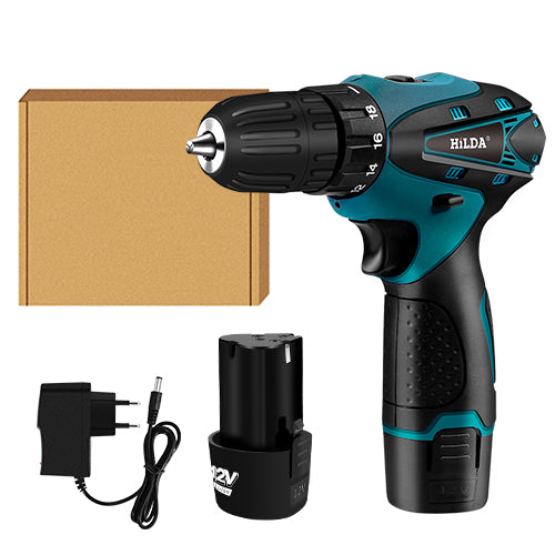 Electric Cordless Screwdriver Lithium Battery Mini Drill And Power Tools - JustgreenBox