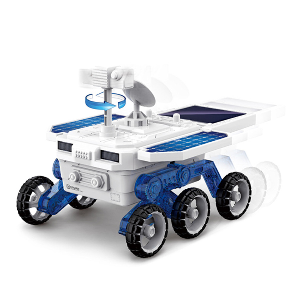 DIY Solar Planet Rover STEM Assembly Four-wheel Drive Electric Science And Educational Model Toys