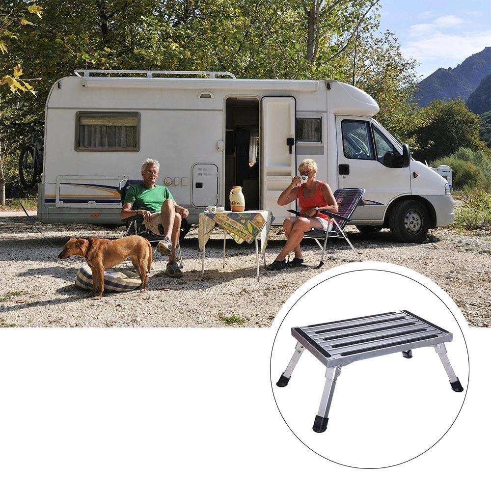 Portable Folding Platform Safety Step Aluminium Alloy Ladder Camping Accessories