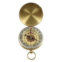 Classic Pocket Watch Style Compass Waterproof Luminous Navigation for Outdoor Sports