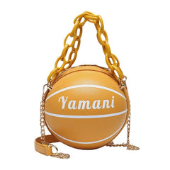 women basketball football chains handbag crossbody bag shoulder bag