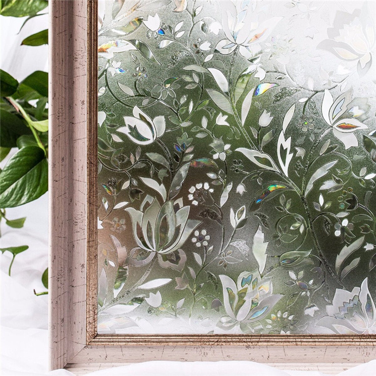 100cm Anti-UV Tulip Window Film Frosted Sticker Privacy Office Home Decoration