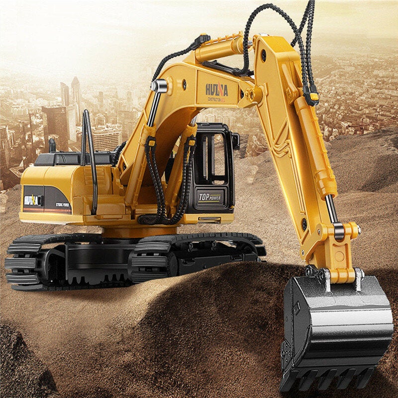 1/50 Scale Alloy Hydraulic Excavator Diecast Model Engineering Digging Toys