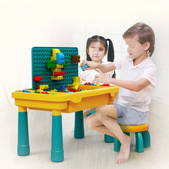 Multi-functional Compatible with Building Block Learning Table for Children Education Toys