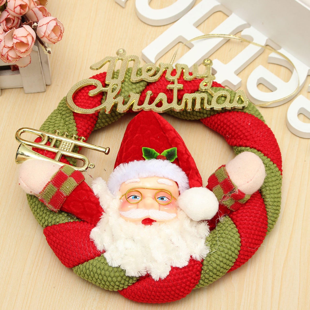 Christmas Santa Claus Ornaments Festival Party Xmas Tree Hanging Decoration