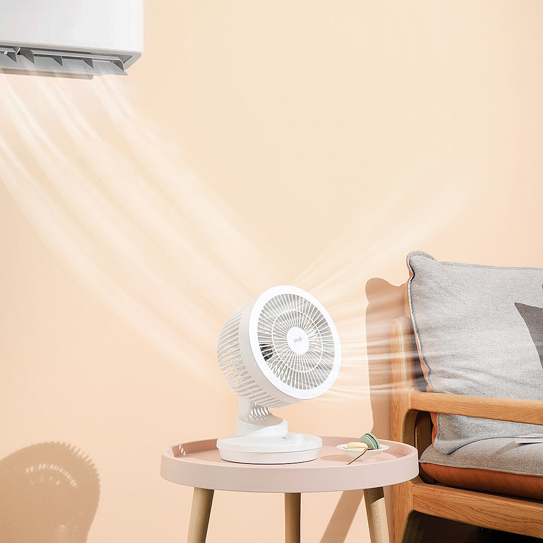 Air Circulation Fan 3D Circulation Desktop Fan 120Large Wide Angle Shaking 3 Gear Natural Wind Low Noise for Bedroom Office Home 220V