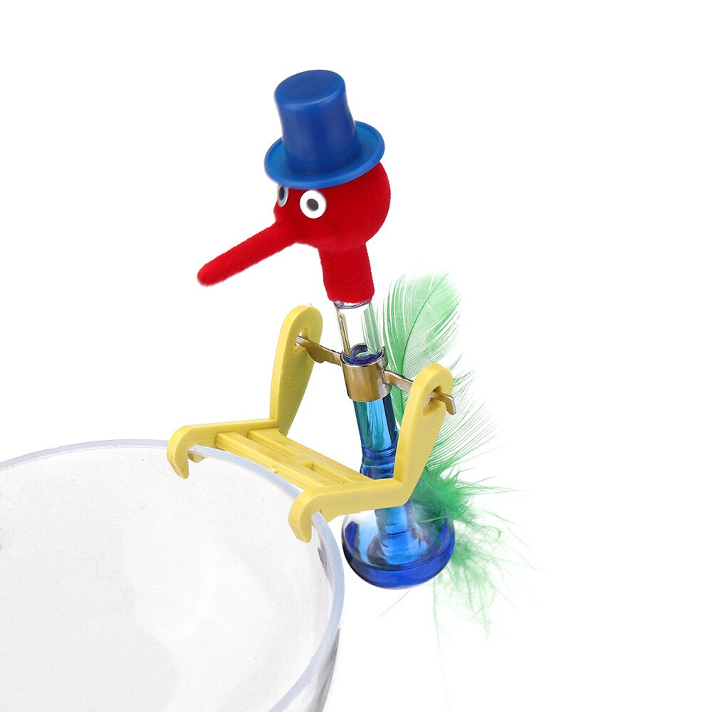 Novelty Dippy Drinking Bird With Plastic Glass