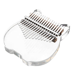 17 Tone Kalimba Rainbow Crystal Transparent Thumb Piano 5 Styles