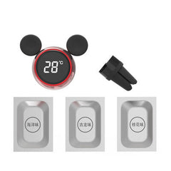 Aromatherapy Smart Thermometer Car Perfume Outlet Solid Ointment Car Available Cartoon Ear Friend Gift