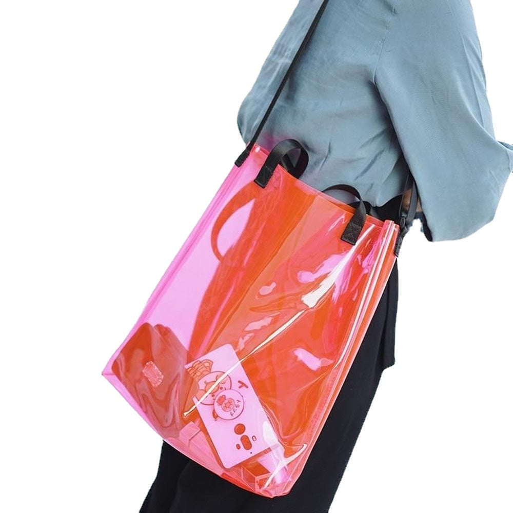 New Transparent Bag for Women Clear Shoulder Bag Female Handbags Women Versatile Messenger Bag Shoulder Fashion Bag