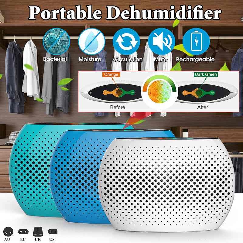 Mini Portable Dehumidifier Mute Circulation Rechargeable Air Dryer Machine Home Intelligent Moisture Absorber for Room Cabinet