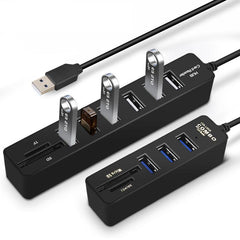 USB Hub 3.0 High Speed Splitter and SD Card Reader All In One For PC