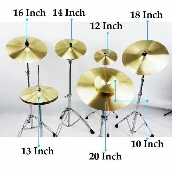 1PC Brass Splash Crash Kide Hi-Hat Cymbal for Drum Set