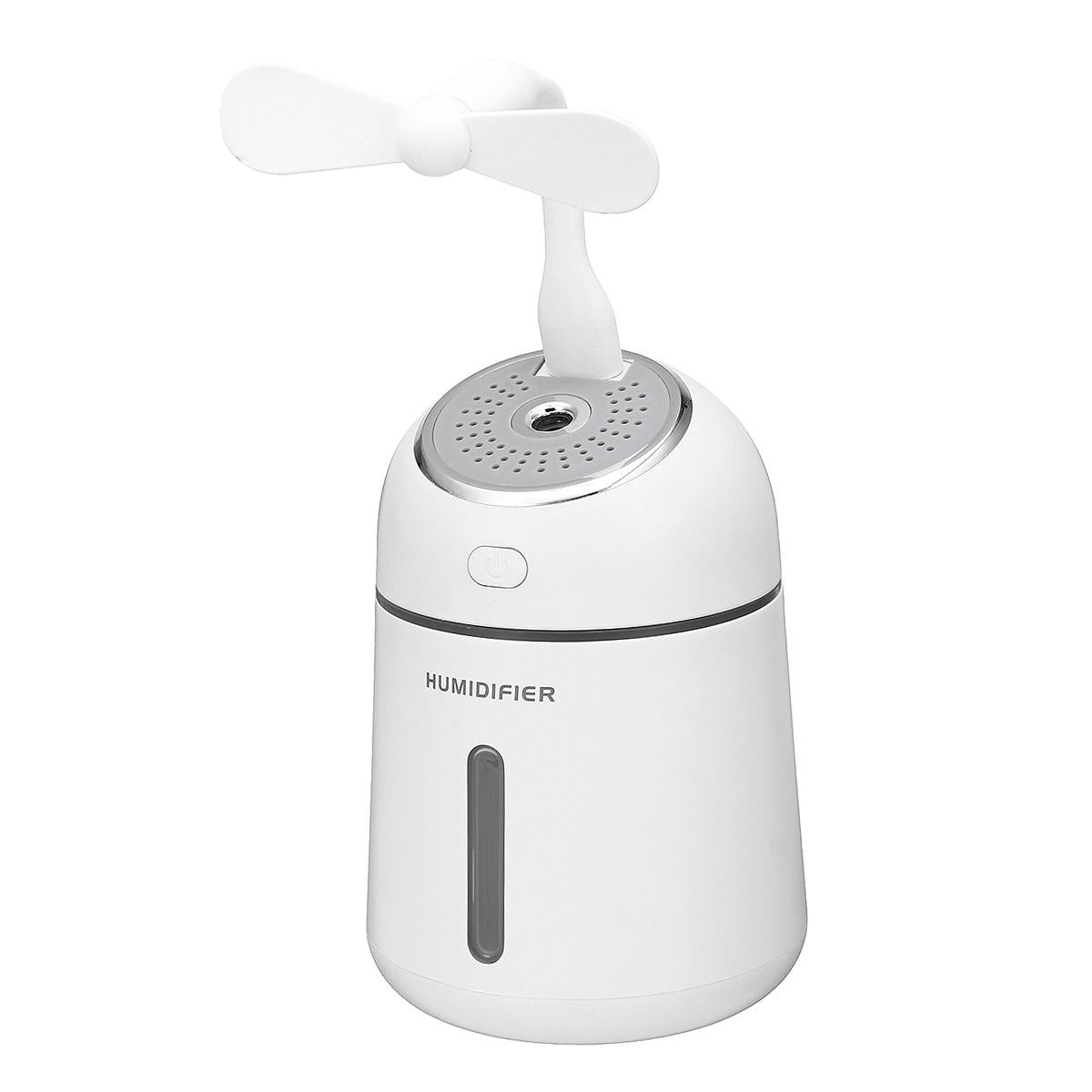 Air Purifier Household Mini Aromatherapy Humidifier LED Night Light Small Fan