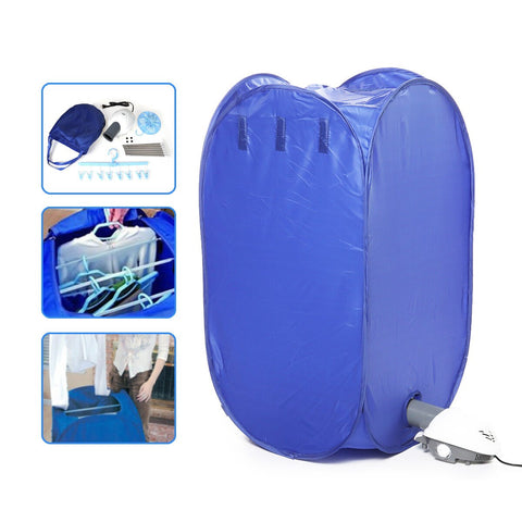 800W 110V Electric Foldable Clothes Dryer Machine Drying Clothing Bag Portable